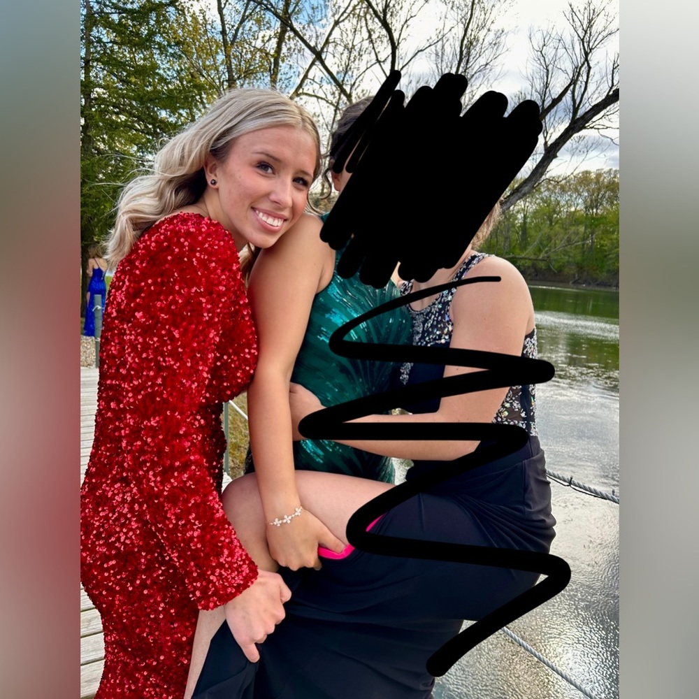 Red Portia and Scarlett Prom Dress